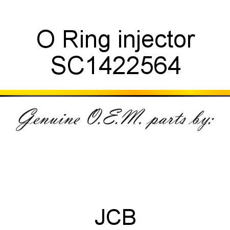 O Ring, injector SC1422564
