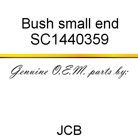 Bush, small end SC1440359