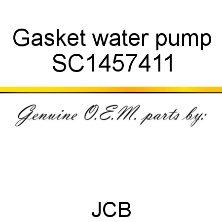 Gasket, water pump SC1457411