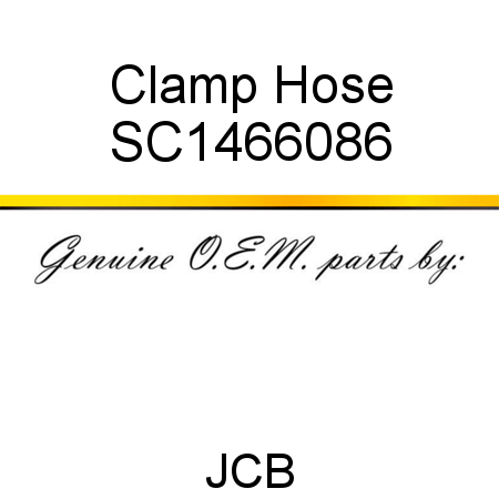 Clamp, Hose SC1466086