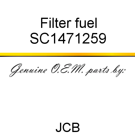 Filter, fuel SC1471259