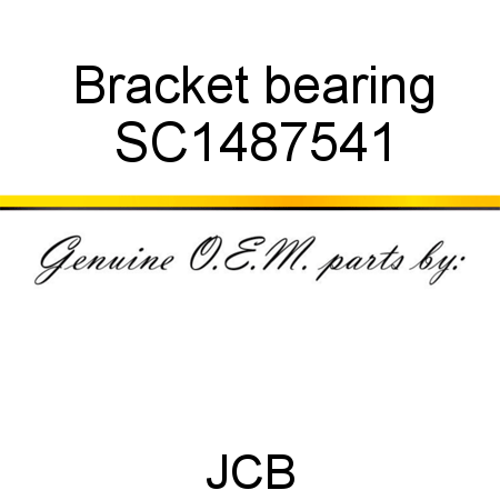 Bracket, bearing SC1487541