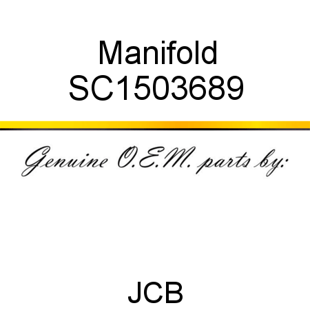 Manifold SC1503689