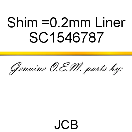 Shim, =0.2mm, Liner SC1546787