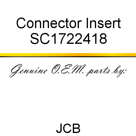 Connector, Insert SC1722418