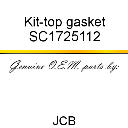 Kit-top gasket SC1725112