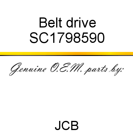 Belt, drive SC1798590