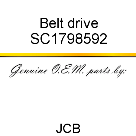 Belt, drive SC1798592