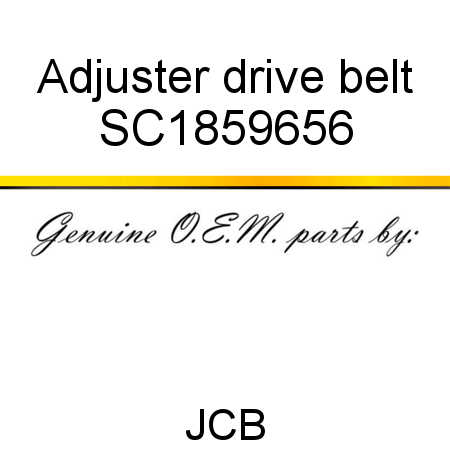 Adjuster, drive belt SC1859656