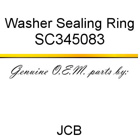 Washer, Sealing Ring SC345083