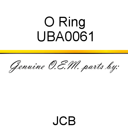 O Ring UBA0061