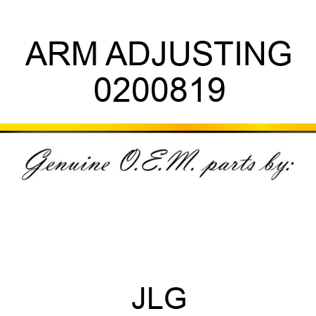ARM ADJUSTING 0200819