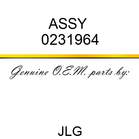 ASSY  0231964