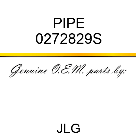 PIPE 0272829S