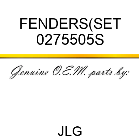 FENDERS(SET 0275505S