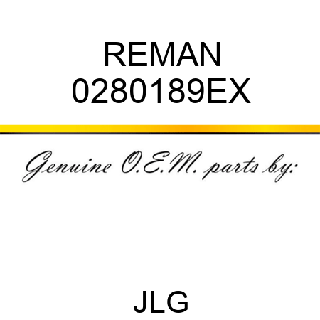 REMAN 0280189EX