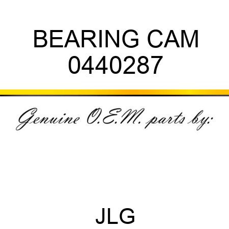BEARING CAM 0440287