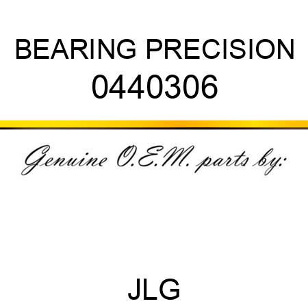 BEARING PRECISION 0440306
