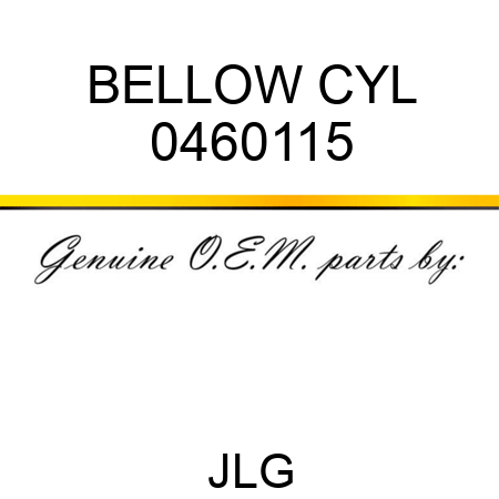 BELLOW CYL 0460115