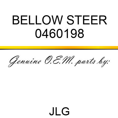 BELLOW STEER 0460198