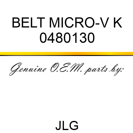 BELT MICRO-V K 0480130