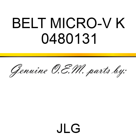 BELT MICRO-V K 0480131