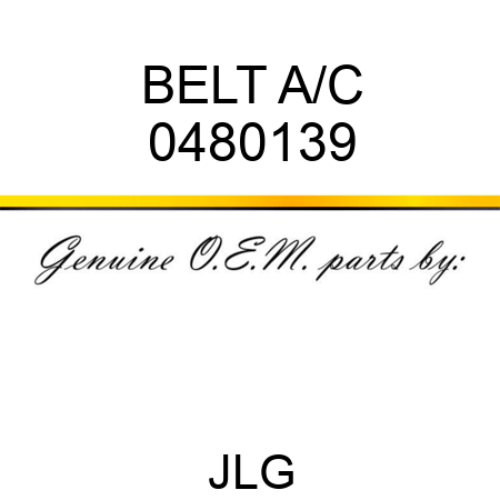 BELT A/C 0480139