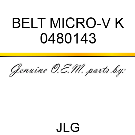 BELT MICRO-V K 0480143