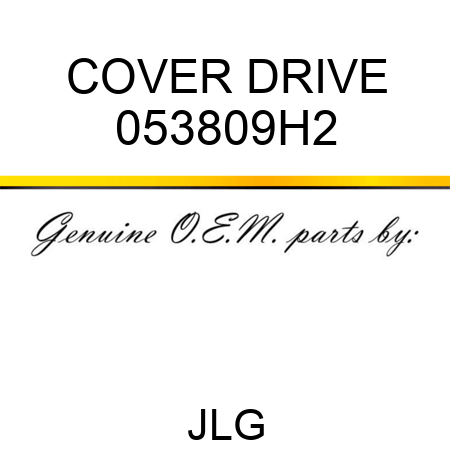 COVER DRIVE 053809H2