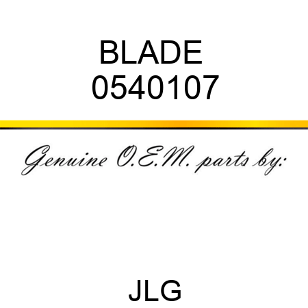 BLADE  0540107