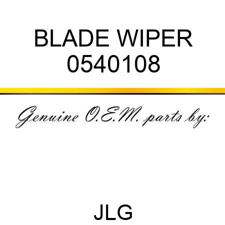 BLADE WIPER 0540108