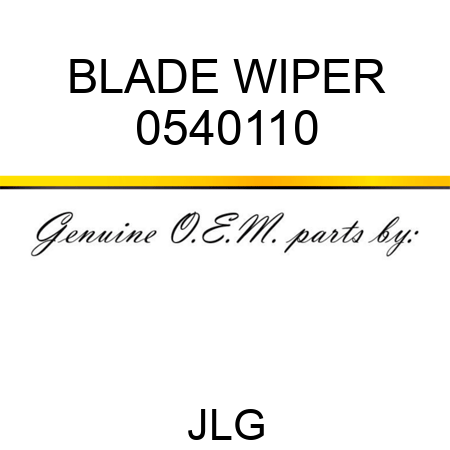 BLADE WIPER 0540110