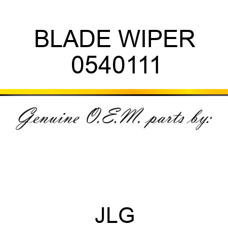 BLADE WIPER 0540111