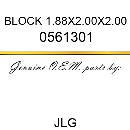 BLOCK 1.88X2.00X2.00 0561301