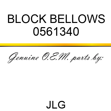 BLOCK BELLOWS 0561340