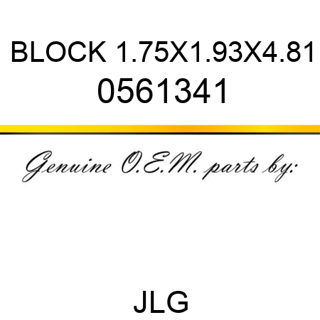 BLOCK 1.75X1.93X4.81 0561341