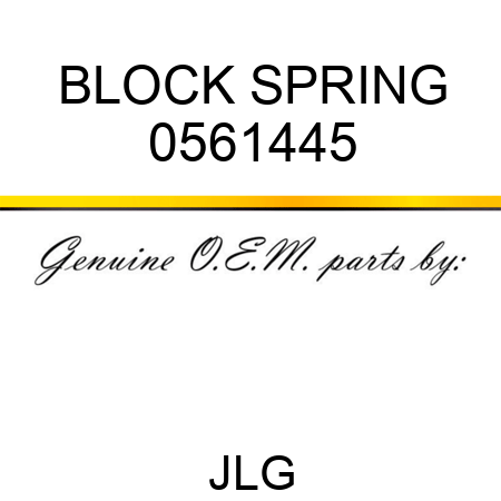 BLOCK SPRING 0561445