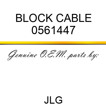 BLOCK CABLE 0561447