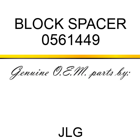 BLOCK SPACER 0561449