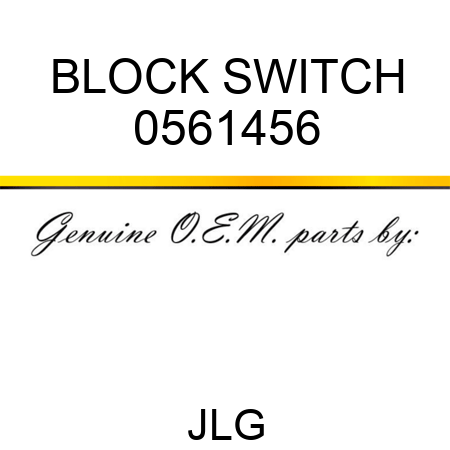 BLOCK SWITCH 0561456