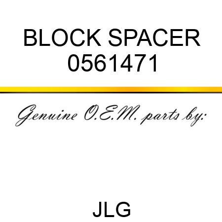 BLOCK SPACER 0561471