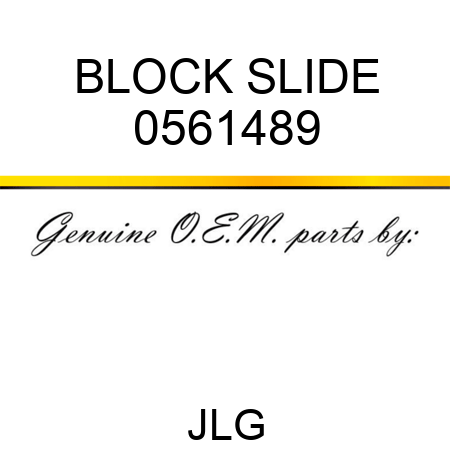 BLOCK SLIDE 0561489