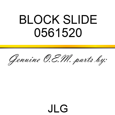 BLOCK SLIDE 0561520