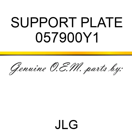 SUPPORT PLATE 057900Y1