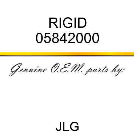 RIGID 05842000