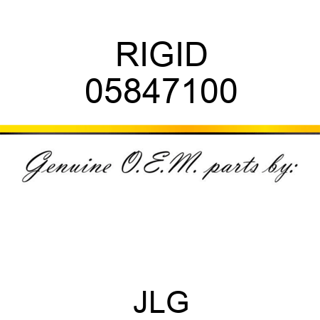 RIGID 05847100