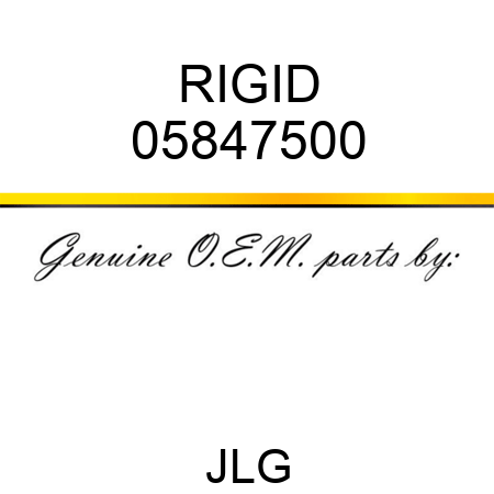 RIGID 05847500