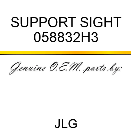 SUPPORT SIGHT 058832H3
