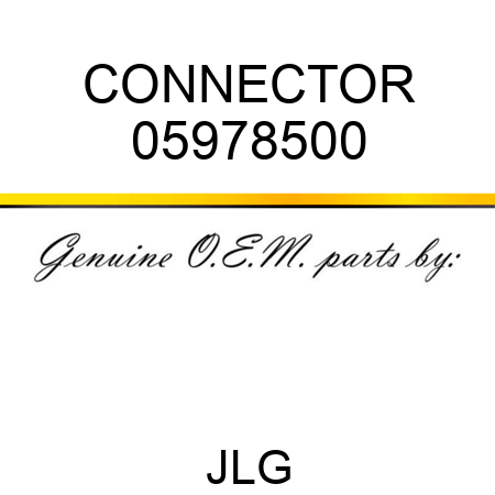 CONNECTOR 05978500