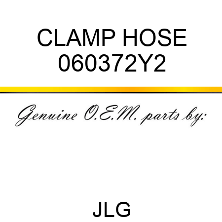 CLAMP HOSE 060372Y2
